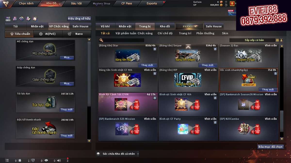 shop acc cf uy tin gia re